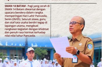 Taman Bunga Itu SMAN 14 Batam: Amanat Peringatan Hari Lahir Pancasila 2025