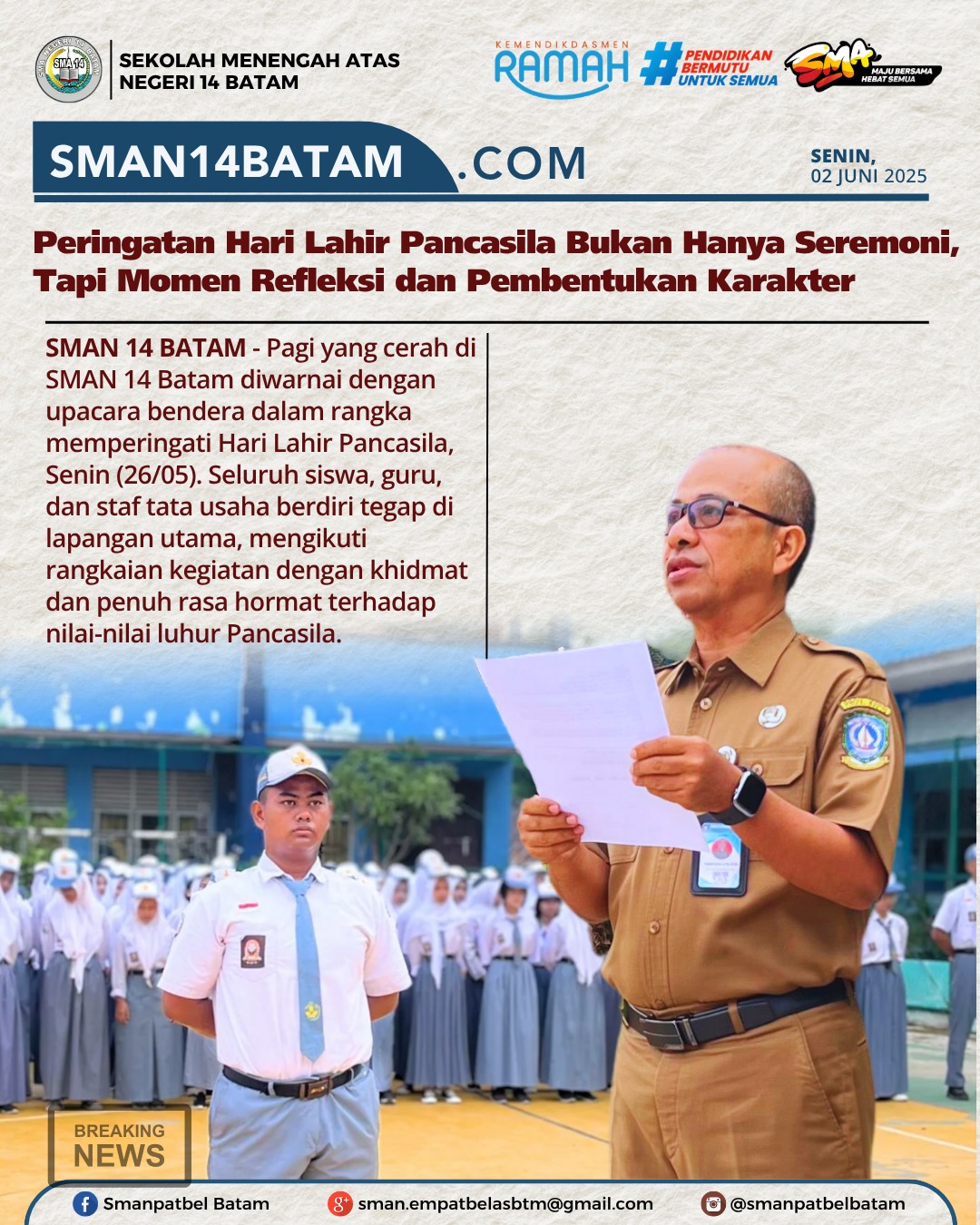 Upacara Peringatan Hari lahir Pancasila